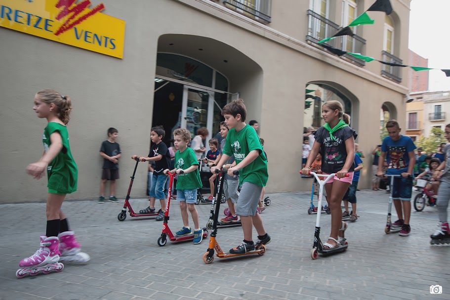 Passejada amb patins i patinets