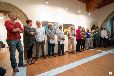 Inauguraci de l'exposici "Set artistes interpreten poetes catalans" a la Rectoria Vella