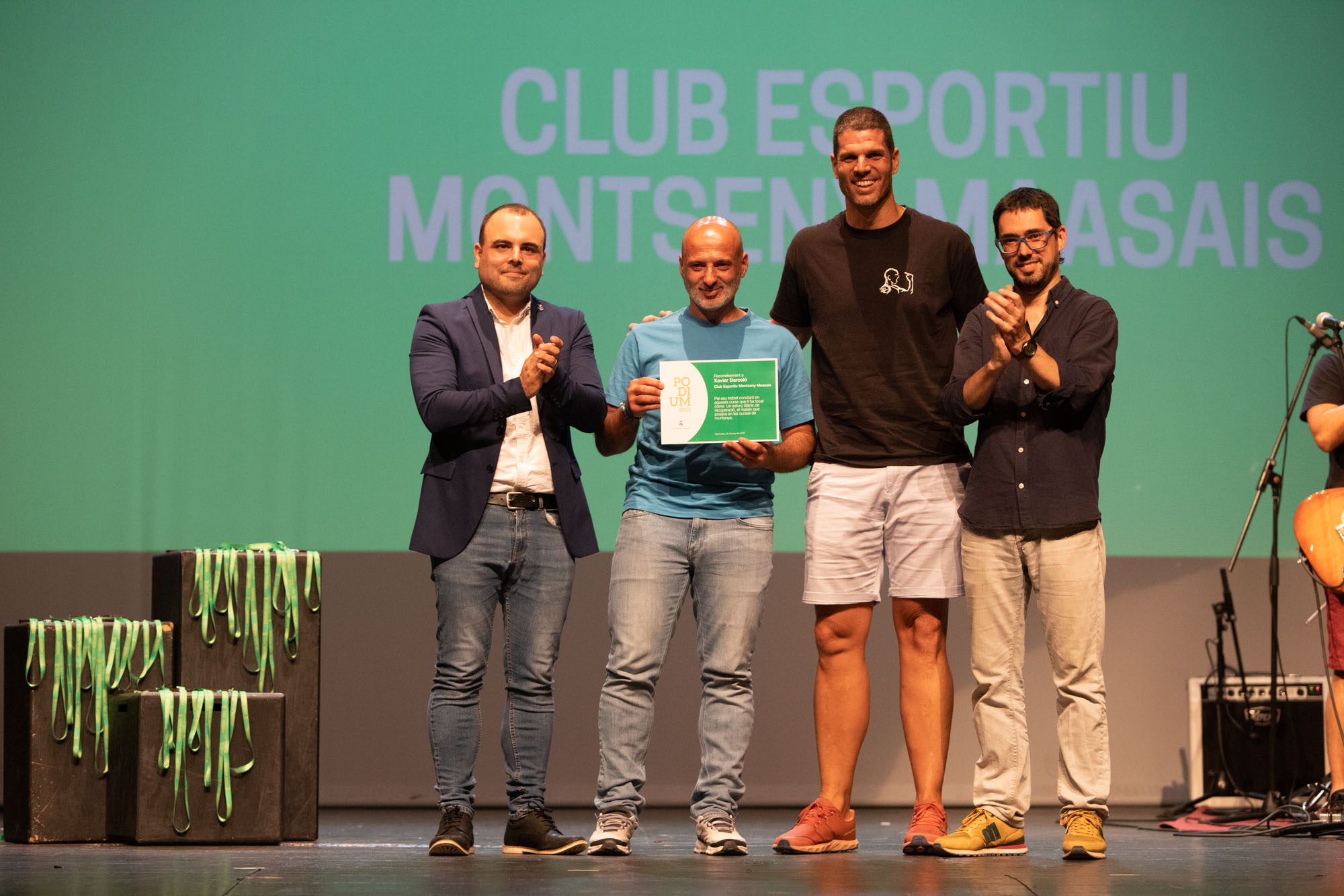 Diploma a Xavier Barcel del Club Montseny Maasais