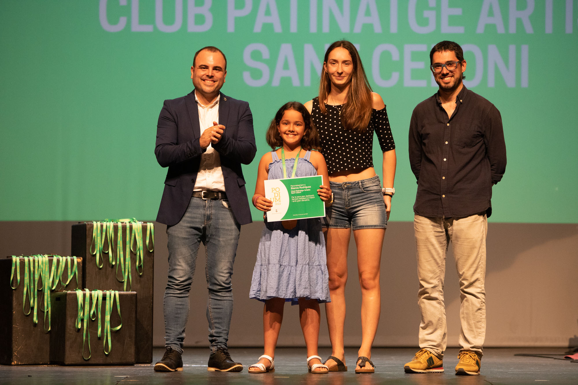 Diploma a Blanca Rodrguez del Club Patinatge Artstic Sant Celoni