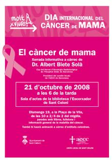 Cartell xerrada càncer de mama