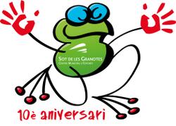 Logo 10è aniversari Sot de les Granotes