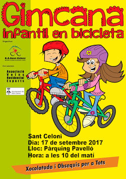 Gimcana infantil en bicicleta