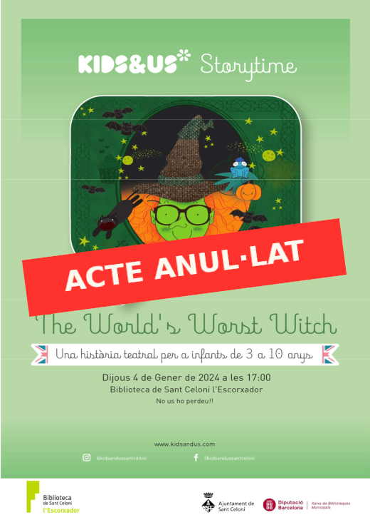 cartell Storytime anul·lat