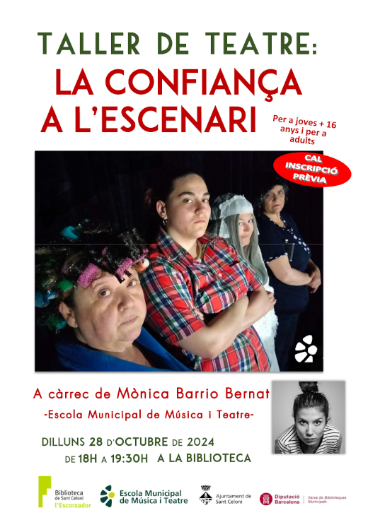 Cartell taller teatre joves