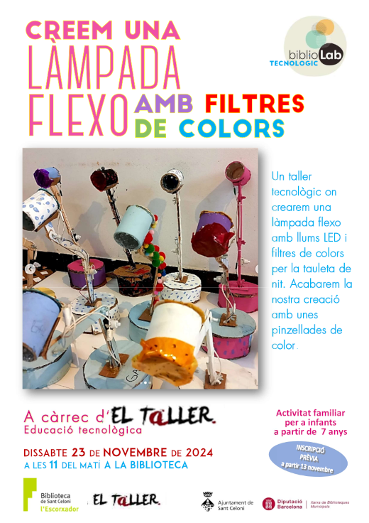 cartell bibliolab Lmpada flexo