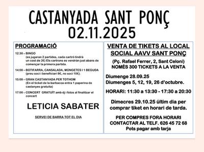 Castanyada Sant Ponç