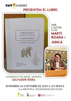 Cartell Martí Boada Quadern de camp