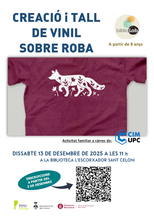 Cartell BiblioLab vinil roba