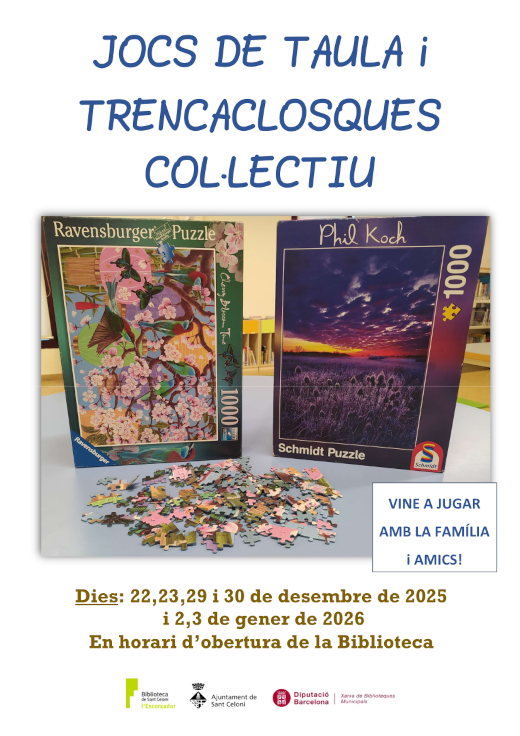 cartell jocs taula i trencaclosques