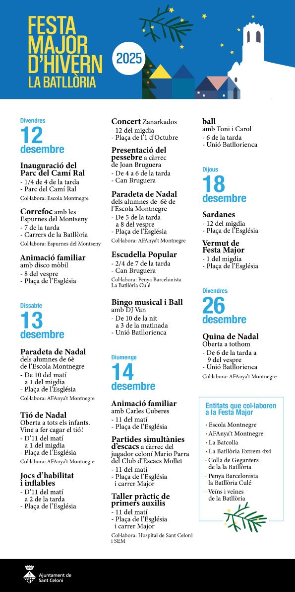 Festa Major d'hivern La Batllòria