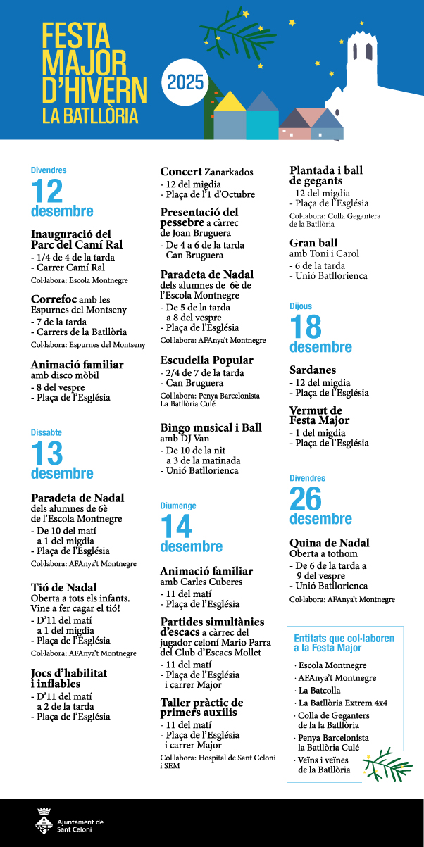 Festa Major d'hivern La Batllòria