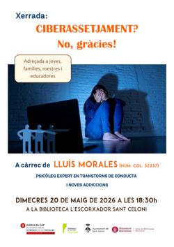 Cartell xerrada ciberassetjament