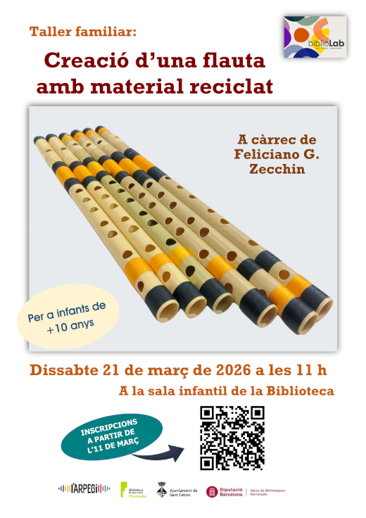 Cartell Taller flauta Feliciano