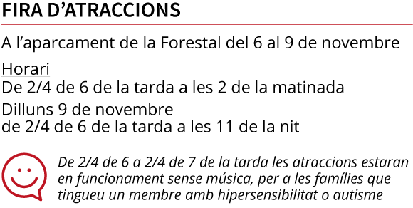 Horari Fira d'Atraccions