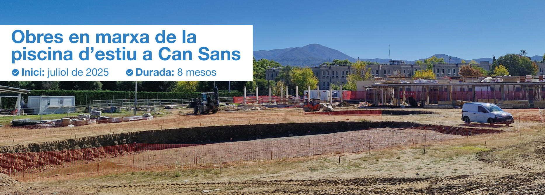 Obres piscina Can Sans