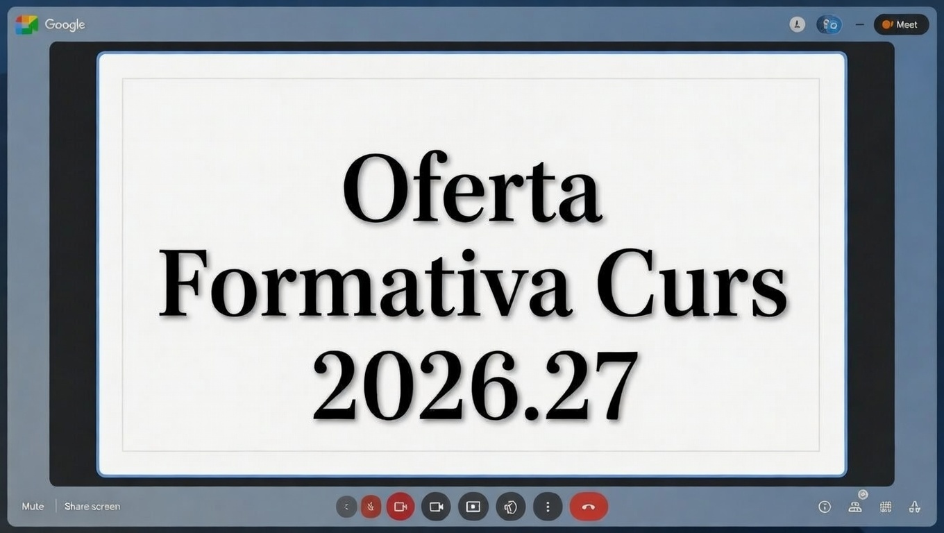 Reuni� fam�lies - Oferta formativa 26.27