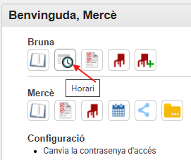 Icona horari a Gwido