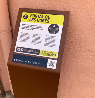 Placa Itinerari Urb� 2