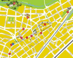 mapa itinerari centre vila