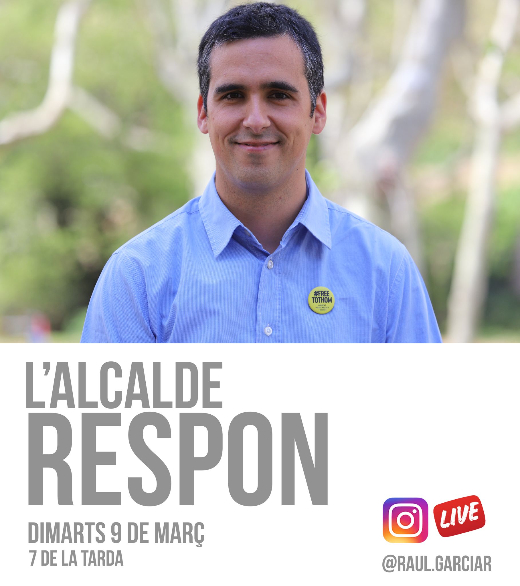 Instagram live alcalde