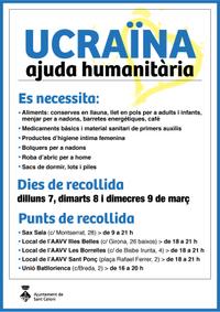 Cartell Ajuda Humanitaria