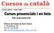 Cartell cursos Català