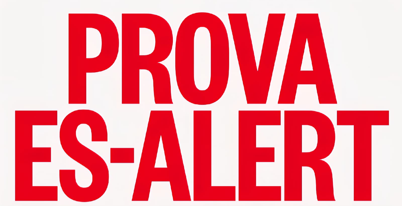 prova sistemes alertes