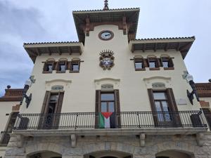 Bandera palestina al balcó