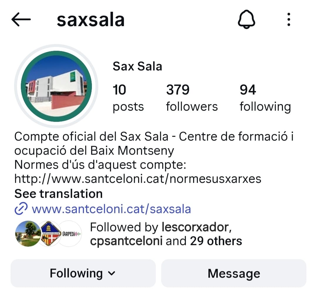 instagram sax sala