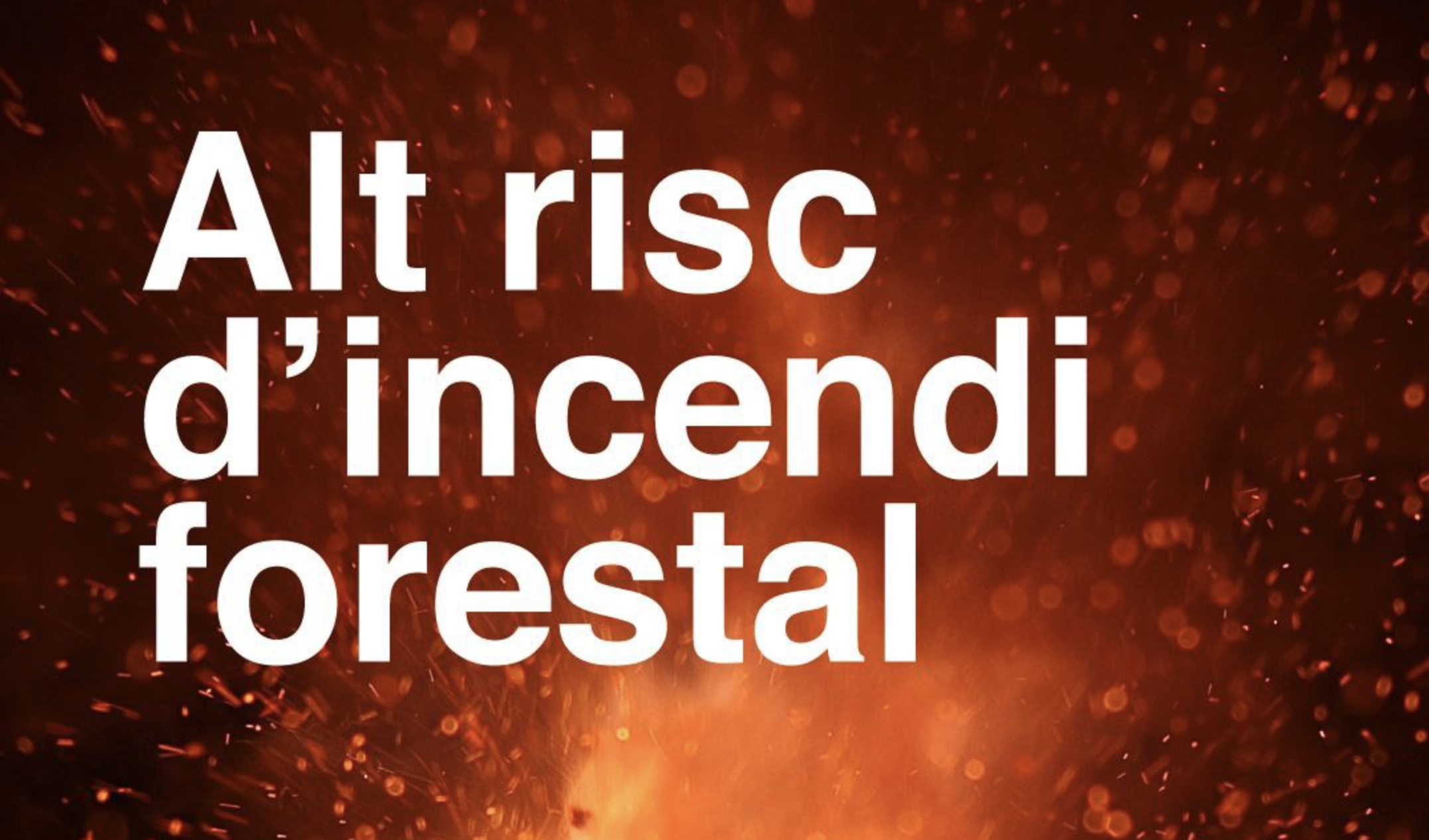 Risc d'incendi forestal