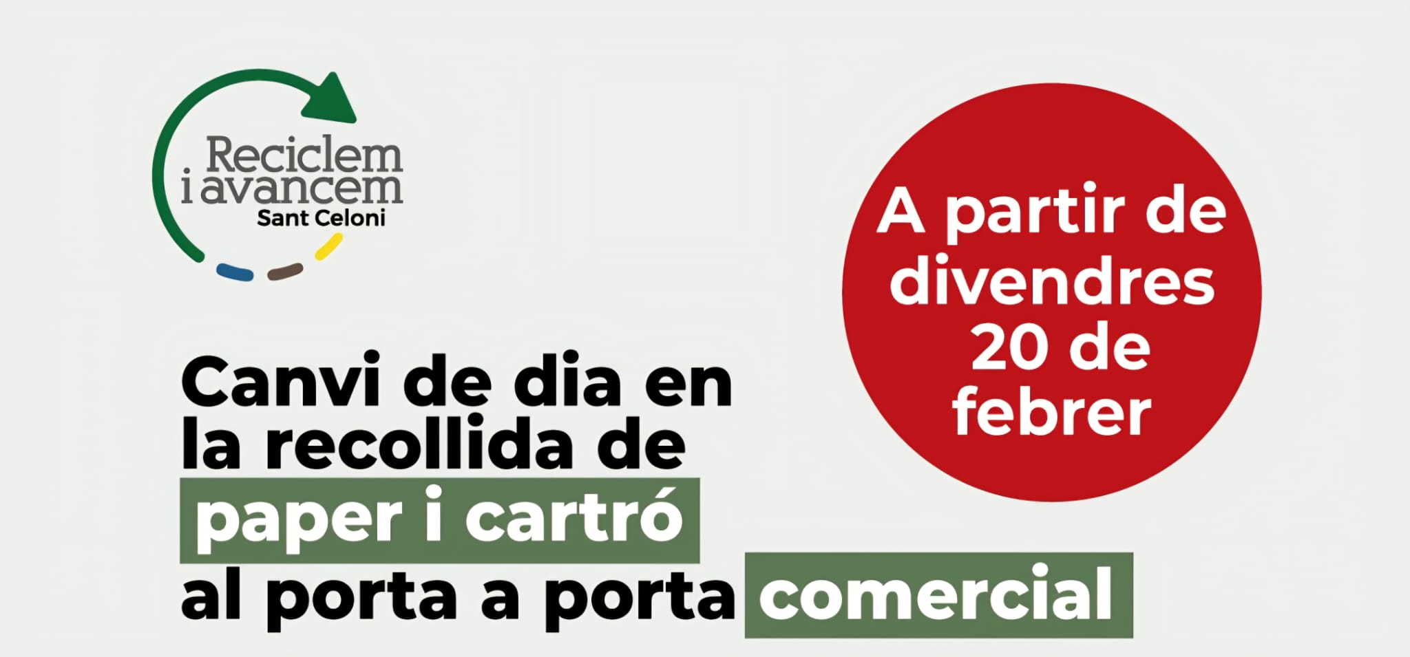 porta a porta canvi dia