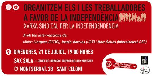 Organitzem els treballadors a favor de la independència
